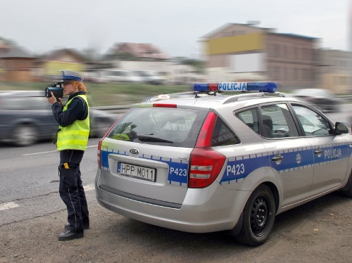 Kontrola prędkości, źródło: www.policja.pl