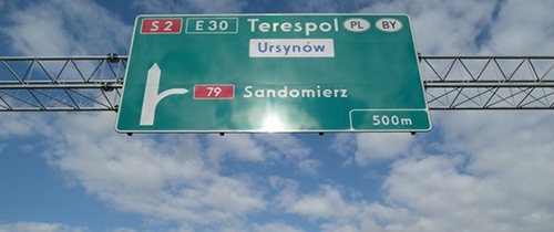 Znak drogowy, źródło: www.gddkia.gov.pl