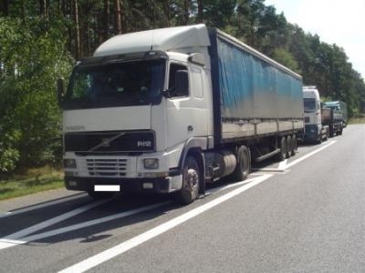Ciężarówka zatrzymana do kontroli, źródło: gitd.gov.pl