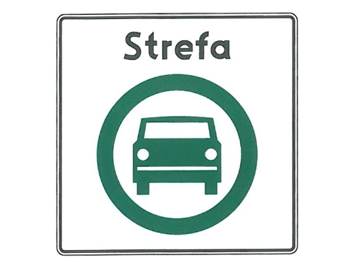Proponowany wzór znaku D-54 Strefa czystego transportu, Źródło: www.legislacja.rcl.gov.pl