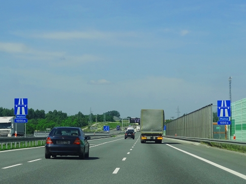 Wjazd na autostradę, źródło: materiały własne www.info-car.pl